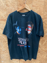 Vintage 90s Neon Circus USA Brooks & Dunn single stitch black t-shirt size XL